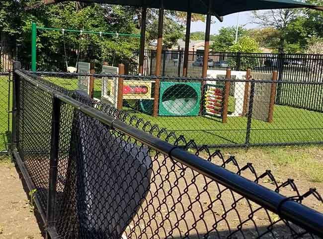 pvc-corrente-relação-cerca-parque