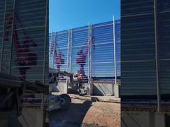 Apresente cerca de proteção contra vento em chapa de aço inoxidável verde para bloqueio de vento e poeira para você