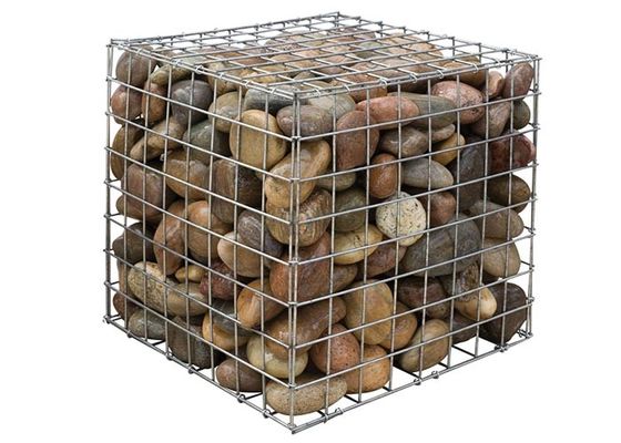Galfan galvanizado soldou Mesh Gabion Baskets Defense Gabion soldou a rede de arame