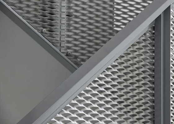 Aço inoxidável 304 1,5 mm Expanded Metal Railing Infill Panels Safety Robusto Durável