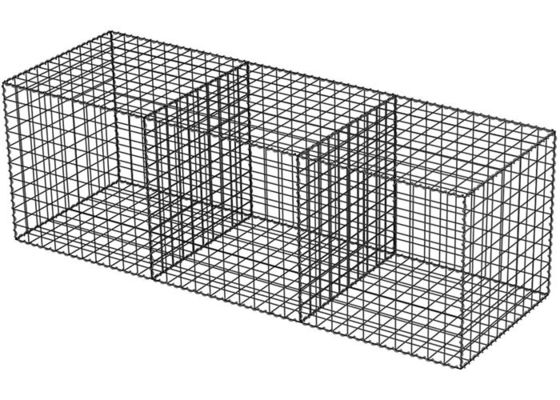 Galfan galvanizado soldou Mesh Gabion Baskets Defense Gabion soldou a rede de arame