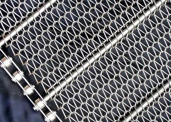 2.8mm a 40mm que espirais equilibrados tecem correia transportador 304 de aço inoxidável