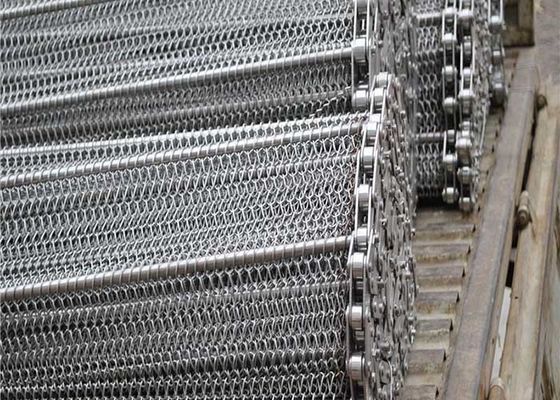 2.8mm a 40mm que espirais equilibrados tecem correia transportador 304 de aço inoxidável
