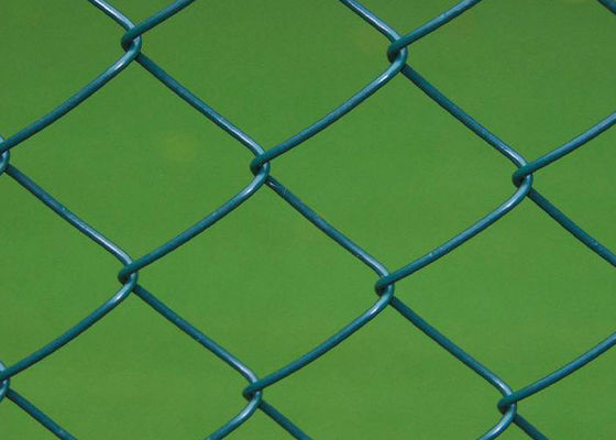 verde do PVC Diamond Mesh Fencing Roll Galvanized Dark de 12.7mm 15.9mm
