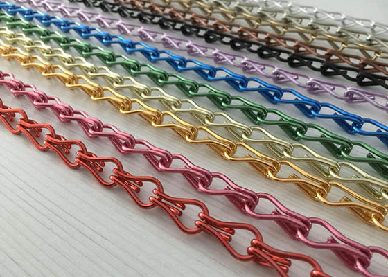 Cortina do elo de corrente, igualmente nomeada como a cortina da corrente da tela ou do gancho da mosca da corrente, material de alumínio anodizado