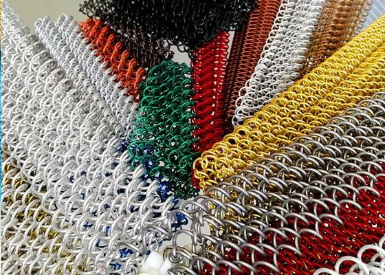 Cortina da bobina do metal, hotel decorativo interno de Mesh For Your Home And do ideal da cortina da cortina da bobina