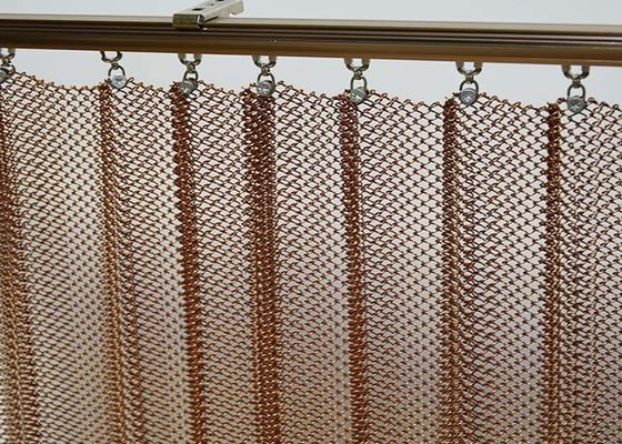 Cortina da bobina do metal, hotel decorativo interno de Mesh For Your Home And do ideal da cortina da cortina da bobina