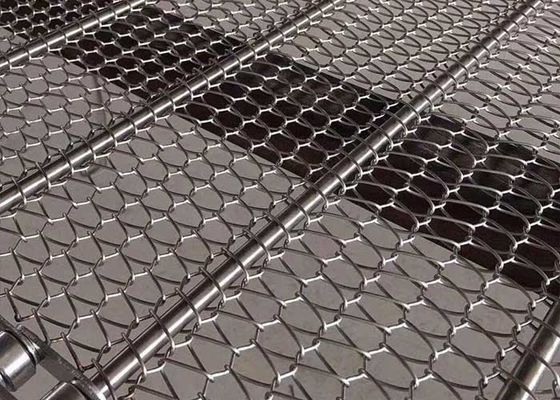 2.8mm a 40mm que espirais equilibrados tecem correia transportador 304 de aço inoxidável