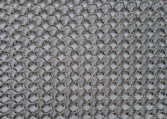 Anel da trança da corrente, cortina de Chainmail, Ring Metal Curtain For Building exterior e decoração interior