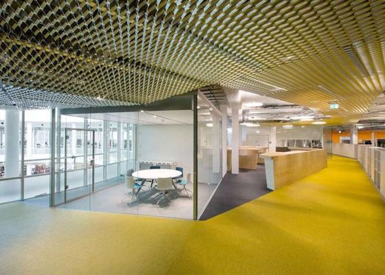 Absorção à prova de fogo expandida do ruído da isolação térmica do teto do metal para construir a decoração superior interior