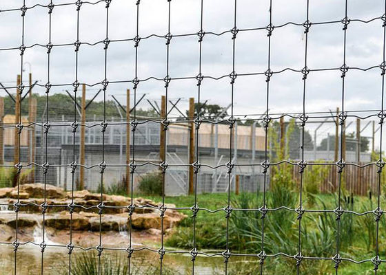 Cerca de alta elasticidade Metal Wire Fence do campo de H2.4m para a exploração agrícola e o pasto