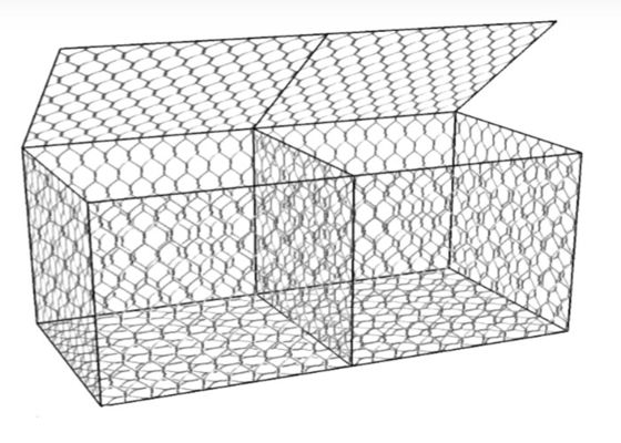 60 × 80 mm Cestas de gabião tecido 1mx1mx1m fio para maior capacidade de carga e durabilidade