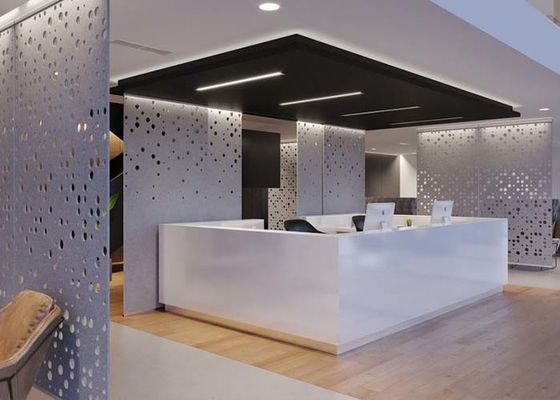 Parede interna do metal perfurado criativa e design de interiores moderno que aumenta sua decoração interior