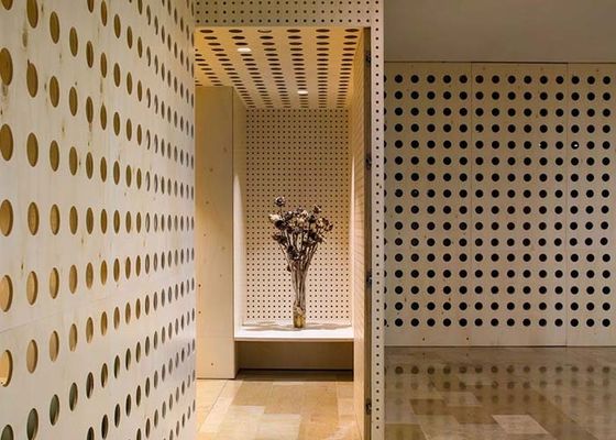 Parede interna do metal perfurado criativa e design de interiores moderno que aumenta sua decoração interior