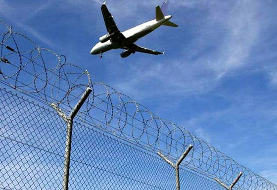 quente de Helideck Safety Net da cerca de perímetro do aeroporto de 3.5mm 4.5mm mergulhado galvanizado