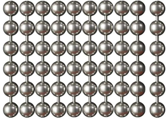 Cortina de contas de metal de aço inoxidável 2mm-12mm de diâmetro para divisória de ambientes
