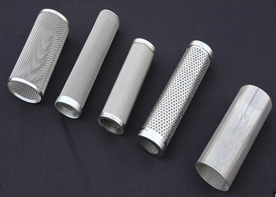 Fácil limpar Filtro de malha de fio cilindro Resistência a altas temperaturas em petroquímica química