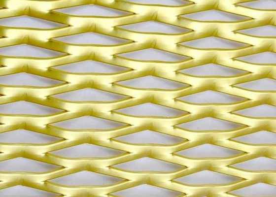 Plata Alumínio Diamant Hole Decorativo expansão de malha de metal para Arquitetura e Industrial