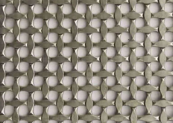 Tela de malha de arame tecido crimpado de latão antigo SS 1mm