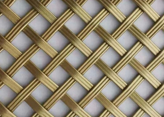 Antigo latão Ss 1 mm tela de malha de arame tecido encostado para projetos arquitetônicos
