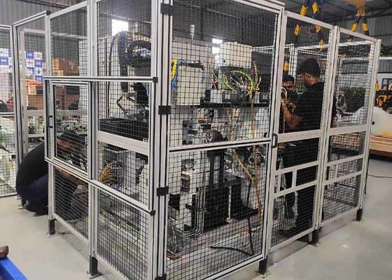 Proteção da máquina Segurança Cercas de arame metálico de aço de baixo carbono Revestimento em pó