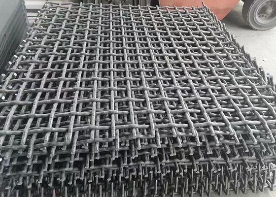 Tecido Vibrating Mining Screen Mesh Tamanho 12,5 mm Duplo Crimped