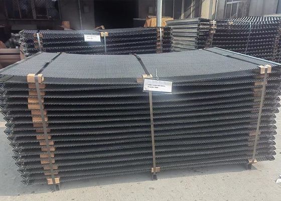 Tecido Vibrating Mining Screen Mesh Tamanho 12,5 mm Duplo Crimped