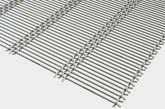 Tela de malha para mineração entrelazada em aço carbono, diâmetro do fio 1,25-4mm