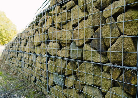 Triple Twist Hexagonal tecido de malha de gavião cestas simplesmente preenchidas com pedra natural para canais