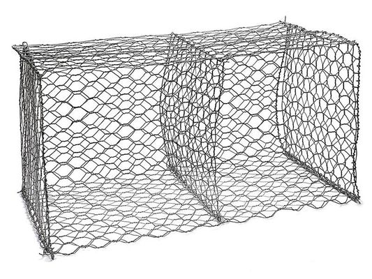 60 × 80 mm Cestas de gabião tecido 1mx1mx1m fio para maior capacidade de carga e durabilidade