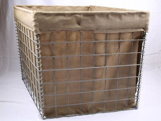 2 × 2 "Malha abertura Gabion Blast Wall 3 mm Diâmetro de fio Defender balas em controle militar Inundação do mar