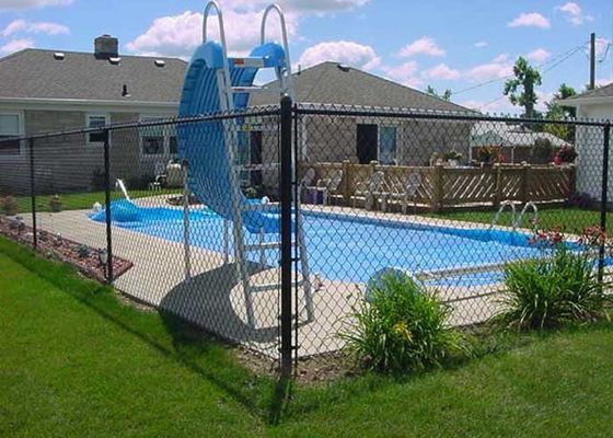 48 polegadas. vedação de ligação de cadeia de aço galvanizado para piscinas