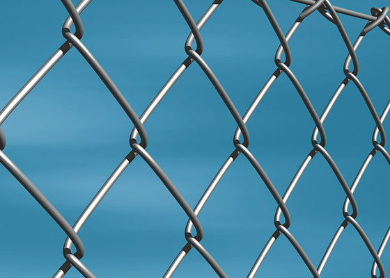 Cercas de ligação de cadeia galvanizadas de 4 mm de diâmetro resistentes à corrosão