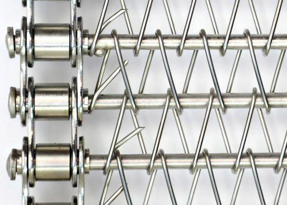 Diâmetro em espiral de 2,0 mm de borda soldada, cintura transportadora em espiral plana, de aço inoxidável 304