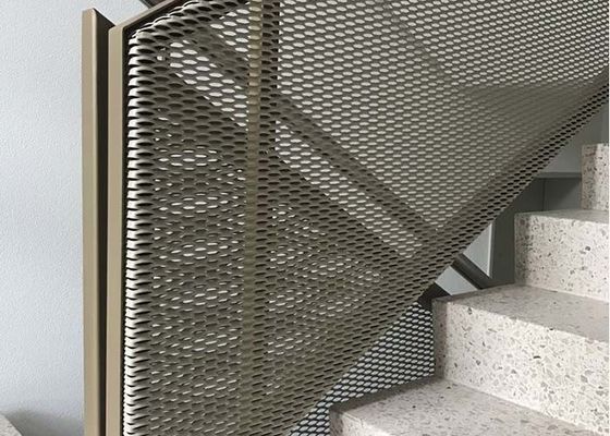 Aço inoxidável 304 1,5 mm Expanded Metal Railing Infill Panels Safety Robusto Durável