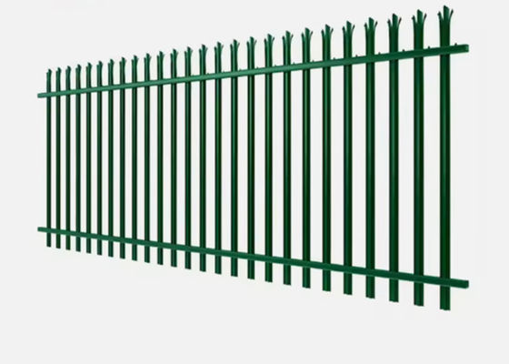 Cercas galvanizadas de palisada de três pontos com ângulo pálido para uma boa segurança