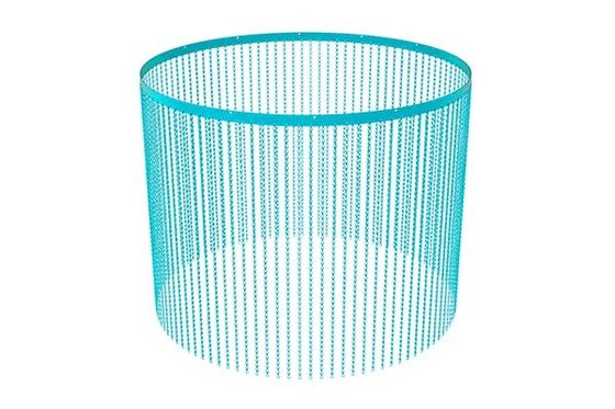 Ecrã de mosca de cadeia de alumínio para decoração de portas ou janelas