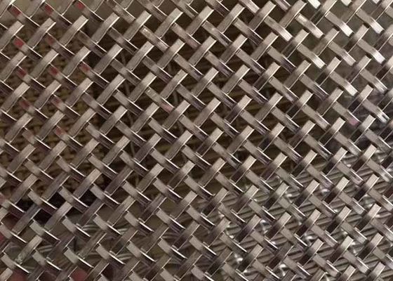 Grelhas de arame decorativo de espessura de 2 mm versáteis para armários e decorações arquitetônicas 31% Área aberta
