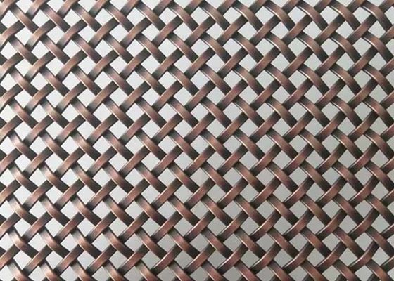 Grelhas de arame decorativo de espessura de 2 mm versáteis para armários e decorações arquitetônicas 31% Área aberta