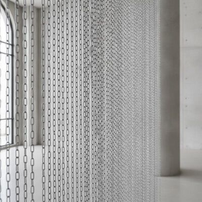 Cortina de malha de arame de alumínio decorativa 1.0mm Chain Link Metal Coil Drapery para interiores de arquitetura