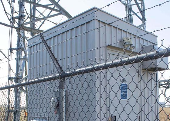 Segurança Elétrica 1.8 M Chain Link Fence Revestimento de vinil