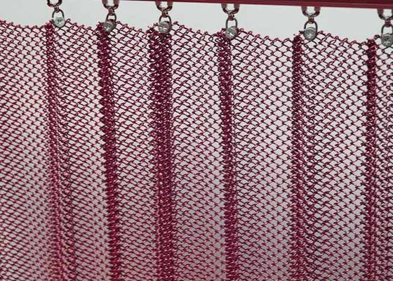 1.0 mm Diâmetro de fio de alumínio Metal bobina cortina cortina interior rede decorativa para casas e hotéis