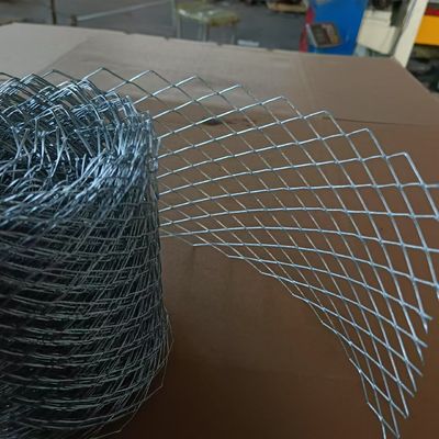Malha de Reforço de Tijolo de Aço Galvanizado 0,3mm de Espessura Furo Diamante 15x25mm