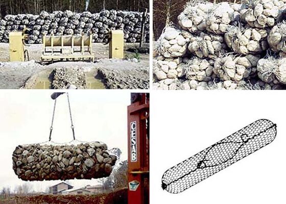 Saco Gabion - Saco Cilíndrico de Pedra Resistente à Corrosão