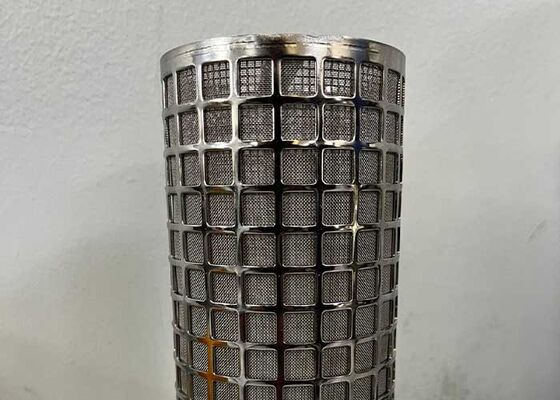 316 Cilindro de filtro multicamadas de aço inoxidável utilizado para filtragem de substâncias oleosas
