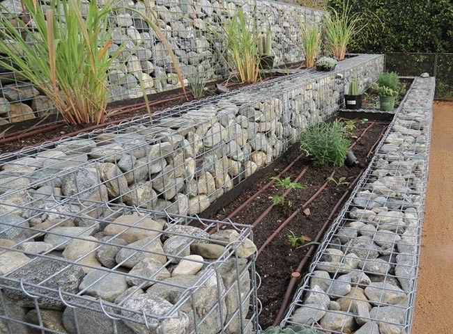 Cesta soldada do gabion para a opinião do parque